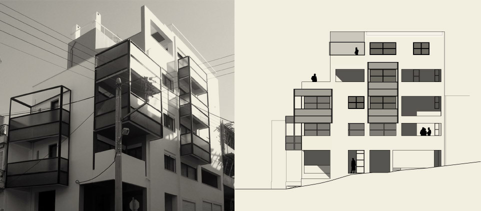 Πολυκατοικία 4 ορόφων σε pilotis