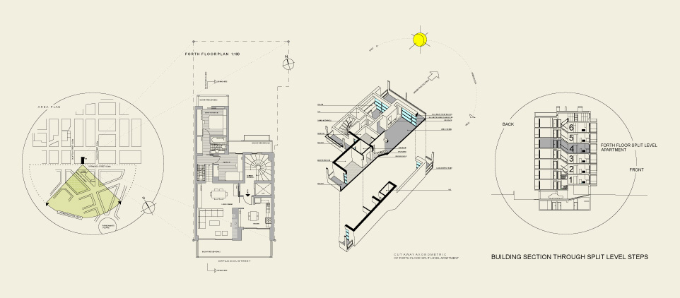 Πολυκατοικία 7 ορόφων σε pilotis