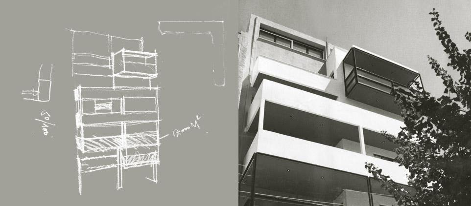 Πολυκατοικία 6 ορόφων σε pilotis